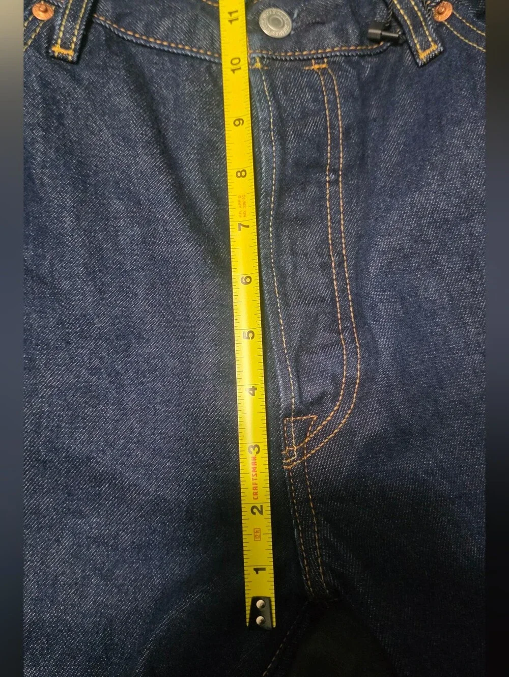 Levi's 501 Original Selvedge Men's Jeans Dark Wash Size 36 X 36 NWT